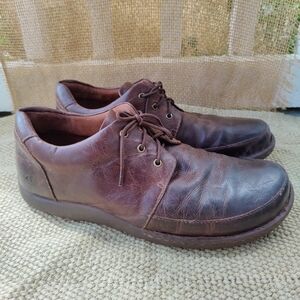 Born Nigel Boots Mahagony Brown Leather Oxford Loafers Casual Shoes Mens Size 12